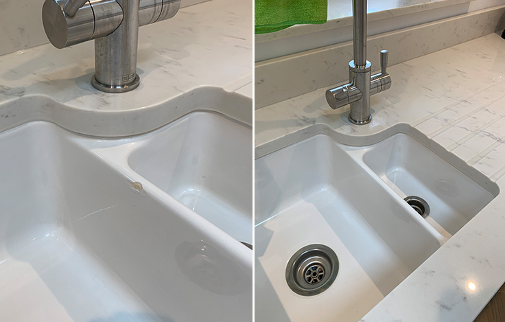 Chip Re-Enamelling Great Amwell - Porcelain Sink Restoration Great Amwell